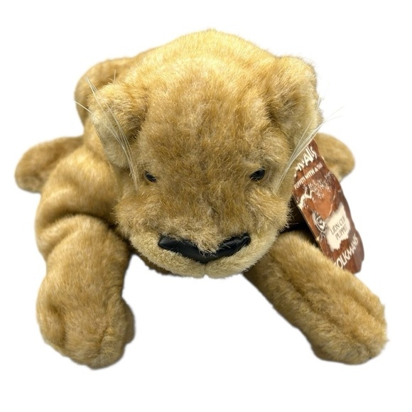 FOLKMANIS LION CUB HAND PUPPET PLUSH TOY VINTAGE COLLECTIBLE NEW WITH TAGS - Picture 2 of 11